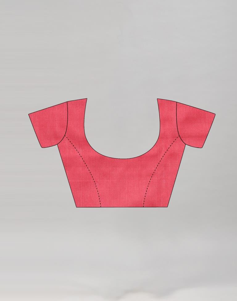 Maroon Coloured Poly Silk Jacquard Border Casual Saree | Sudathi