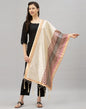 Royal Cream Coloured Poly Silk Digital Printed Dupatta | Sudathi
