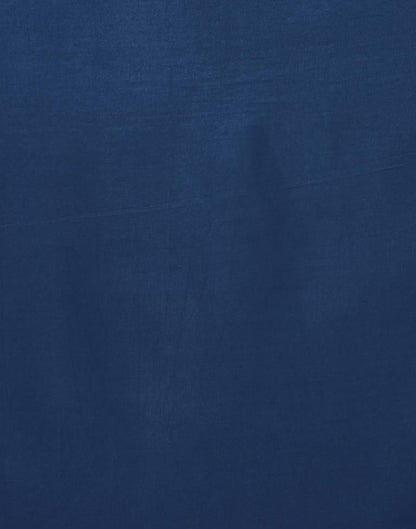 Attractive Navy Blue Coloured Plain Crepe Tops | Sudathi