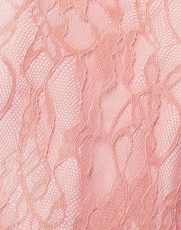 Classy Peach Coloured Net Russell Net Tops | Sudathi