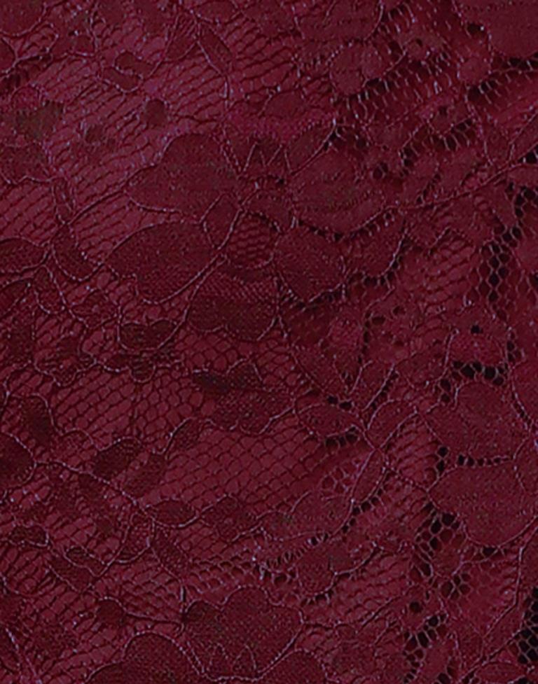 Beguiling Maroon Coloured Net Russell Net Tops | Sudathi
