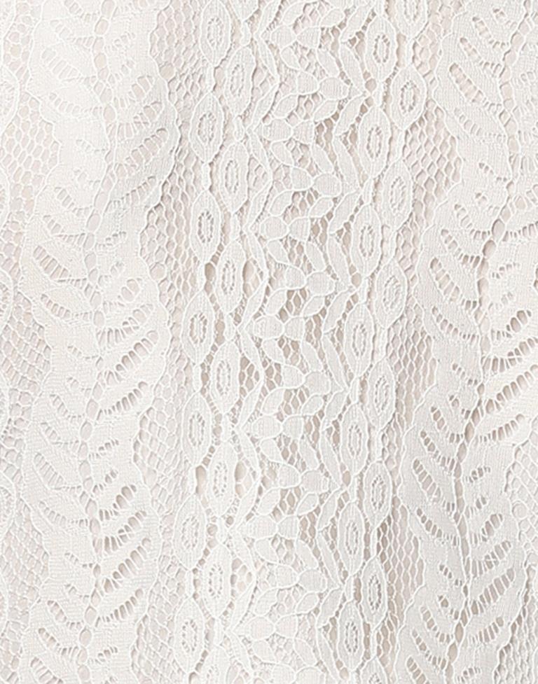 Glamorous White Coloured Net Russell Net Dress | Sudathi