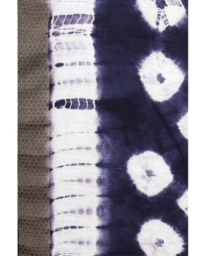 Navy Blue Coloured Poly Cotton Bandhani Printed Dupatta | Sudathi