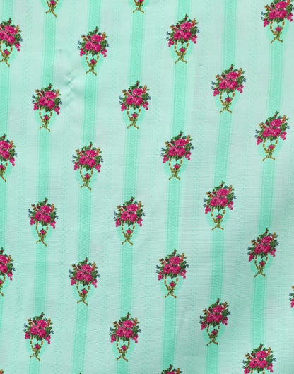 Adorable Aqua Green Coloured Printed Rayon Tops | Sudathi