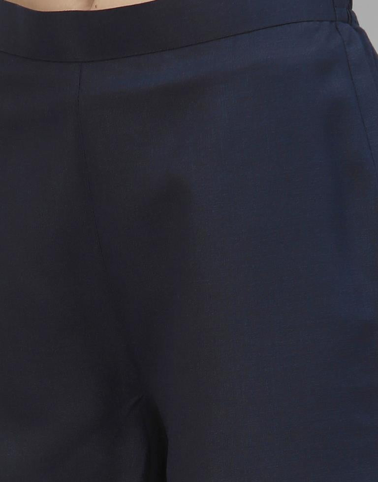 Navy Blue Kurti with Pant And Dupatta | Leemboodi