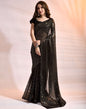 Black Soft Georgette Sequence Saree | Leemboodi