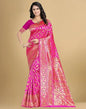 Pink Banarasi Silk Saree
