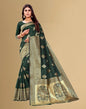 Green Jacquard Banarasi Silk Saree