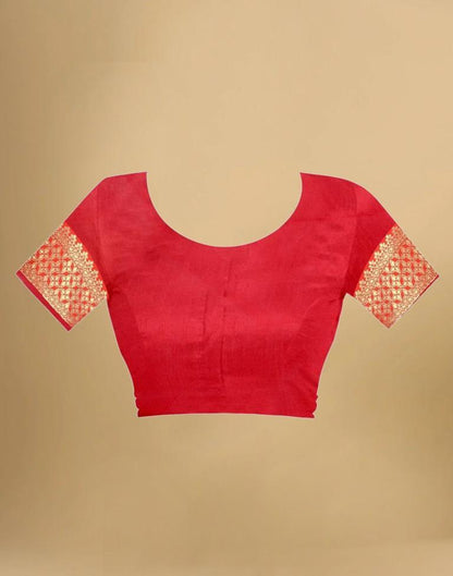 Red Banarasi Silk Saree