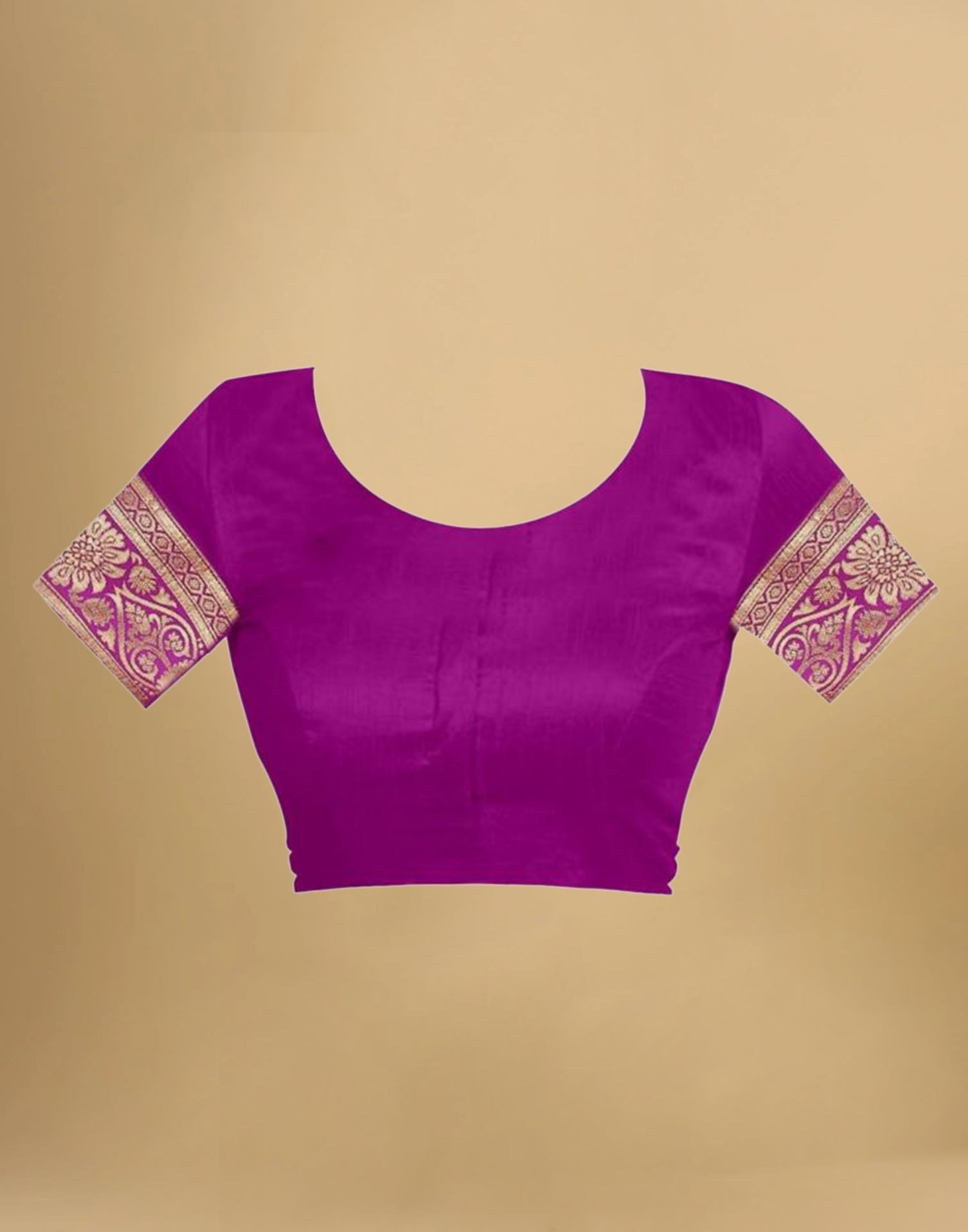 Purple Jacquard Banarasi Silk Saree