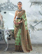 Pista Green Jacquard Silk Saree