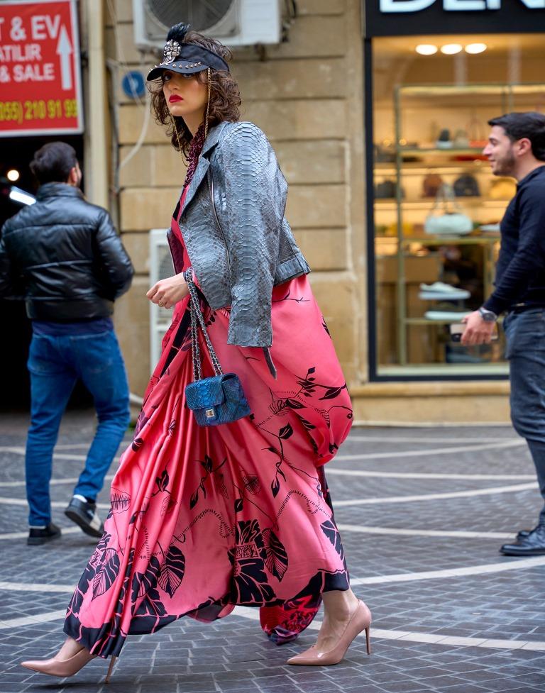 Pink Printed Silk Saree