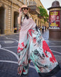 Multicoloured Printed Silk Saree