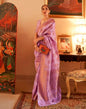 Lavender Jacquard Silk Saree
