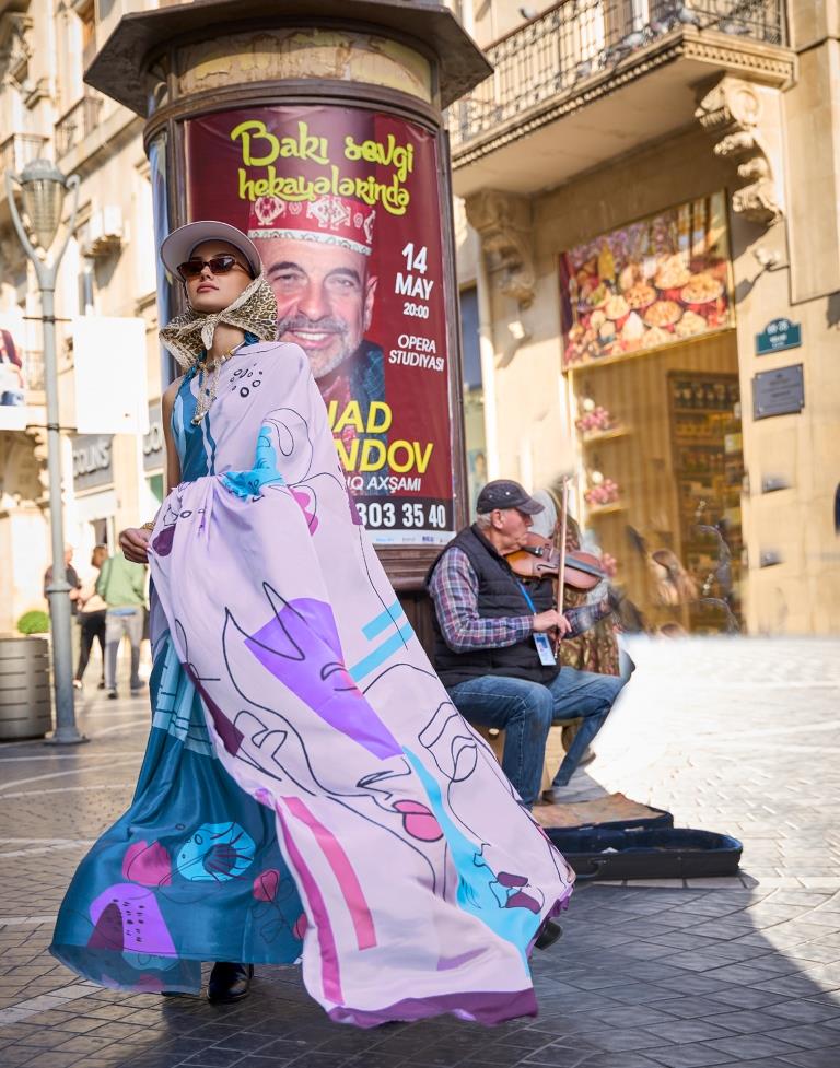 Blue Printed Silk Saree