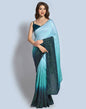 Sea Blue Dola Silk Sequence Saree | Leemboodi