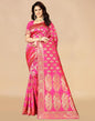 Pink Banarasi Silk Saree